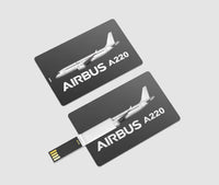 Thumbnail for The Airbus A220 Designed USB Cards