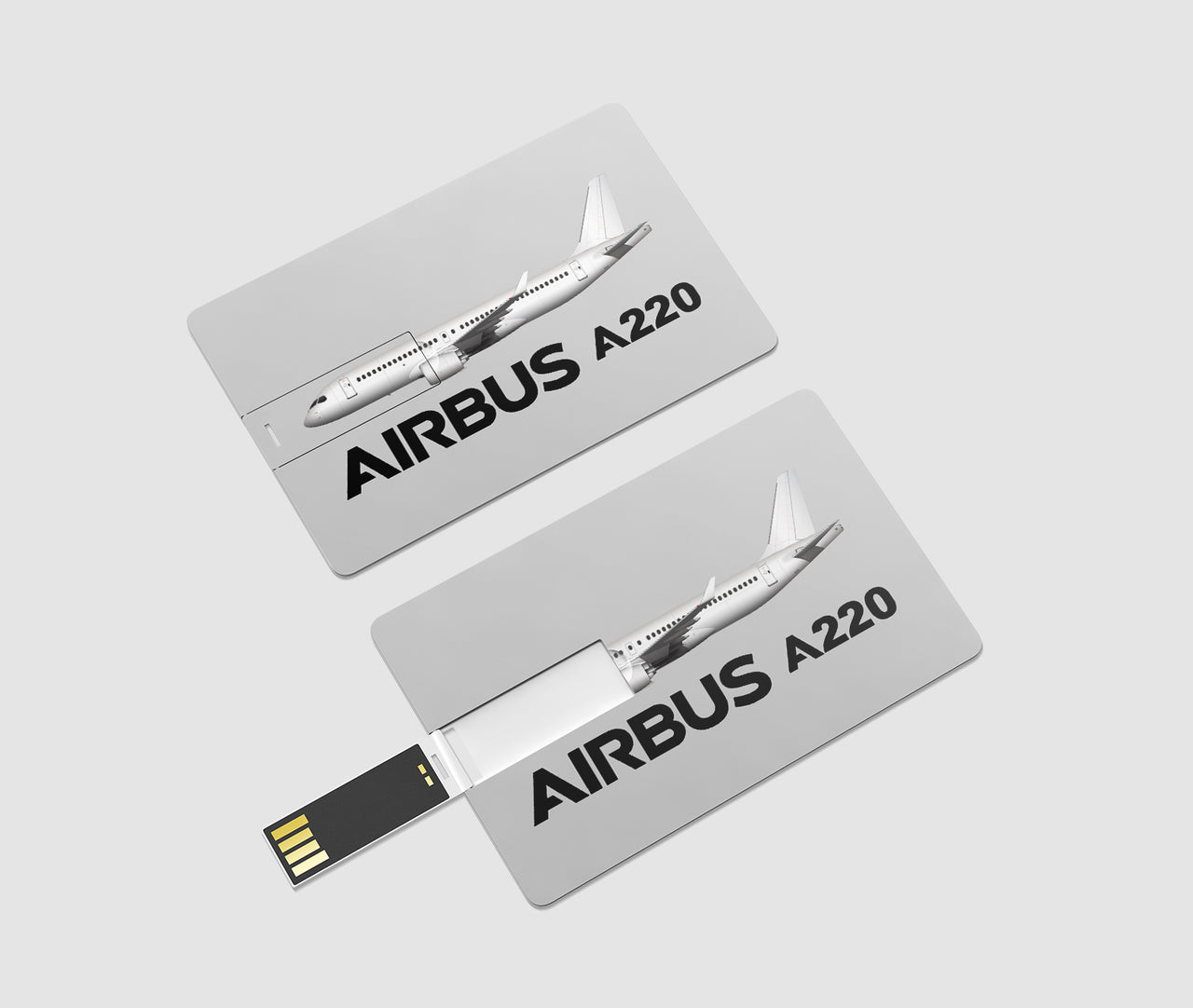 The Airbus A220 Designed USB Cards