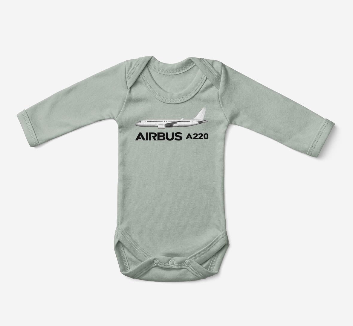 The Airbus A220 Designed Baby Bodysuits