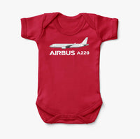 Thumbnail for The Airbus A220 Designed Baby Bodysuits