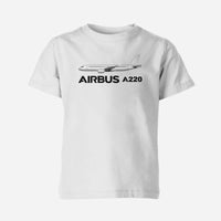 Thumbnail for The Airbus A220 Designed Children T-Shirts
