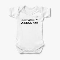 Thumbnail for The Airbus A220 Designed Baby Bodysuits