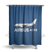 Thumbnail for The Airbus A310 Designed Shower Curtains