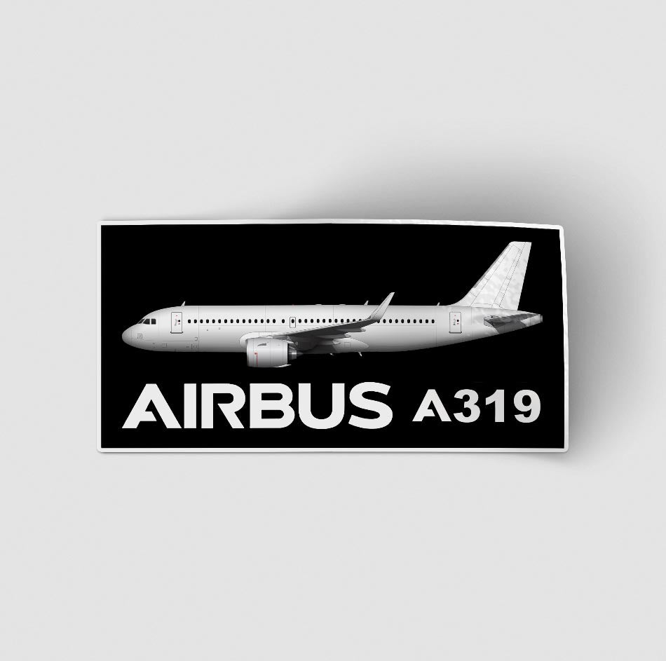 The Airbus A319 Designed Stickers