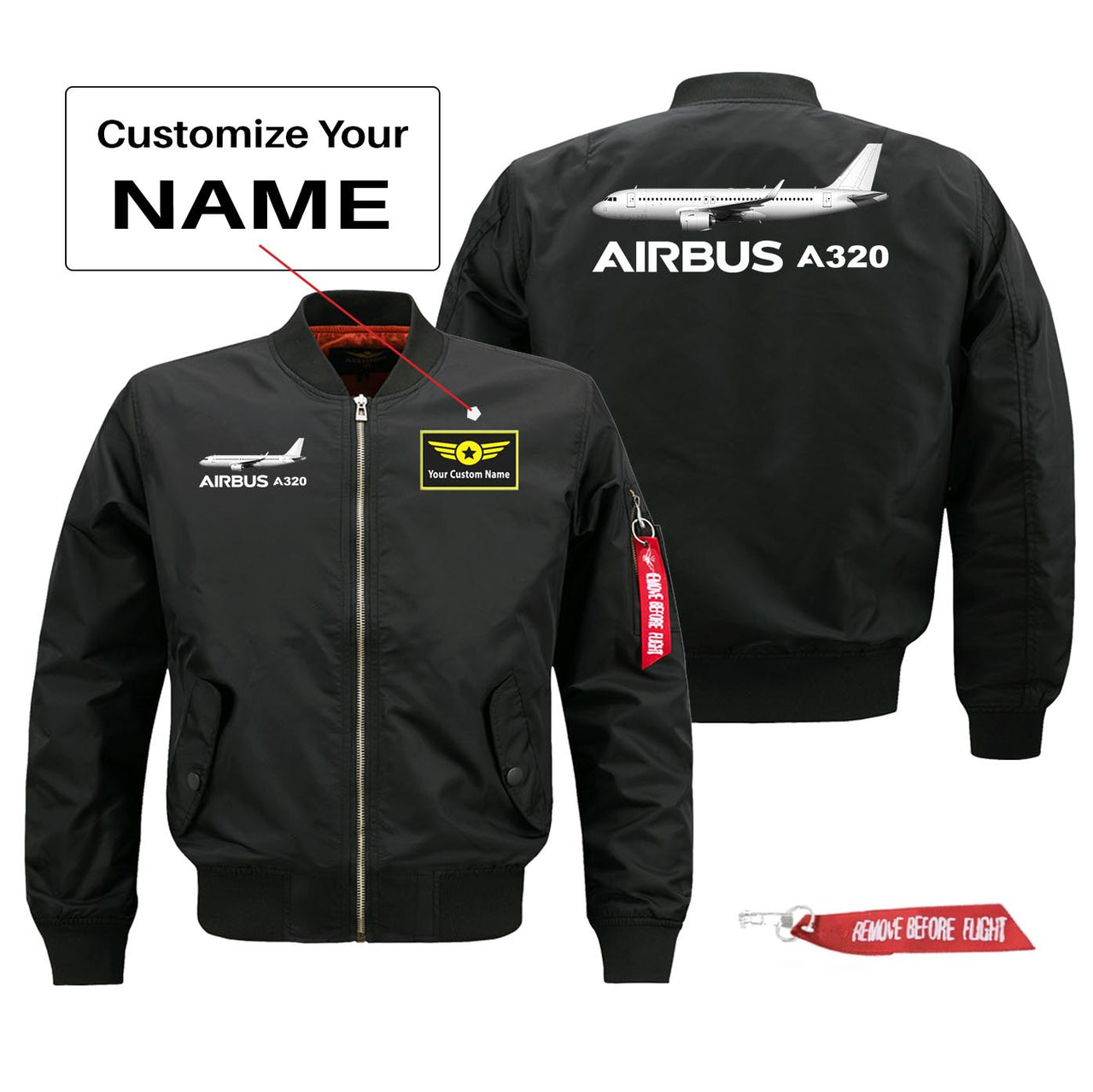 The Airbus A320 Designed Pilot Jackets (Customizable)