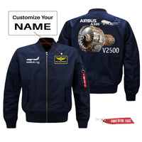Thumbnail for Airbus A320neo & V2500 Engine Designed Pilot Jackets (Customizable)