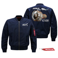 Thumbnail for Airbus A320 & V2500 Engine Designed Pilot Jackets (Customizable)
