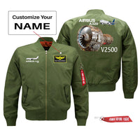 Thumbnail for Airbus A320neo & V2500 Engine Designed Pilot Jackets (Customizable)