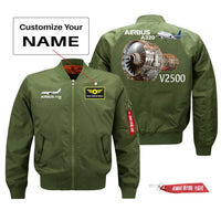 Thumbnail for Airbus A320 & V2500 Engine Designed Pilot Jackets (Customizable)