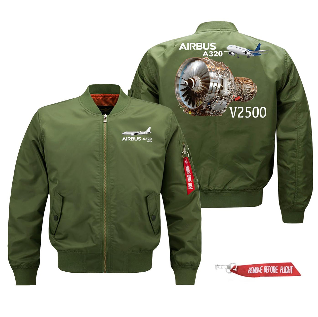Airbus A320neo & V2500 Engine Designed Pilot Jackets (Customizable)