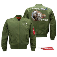 Thumbnail for Airbus A320neo & V2500 Engine Designed Pilot Jackets (Customizable)