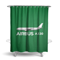 Thumbnail for The Airbus A330 Designed Shower Curtains