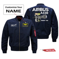 Thumbnail for Airbus A330 & Trent 700 Engine Designed Pilot Jackets (Customizable)