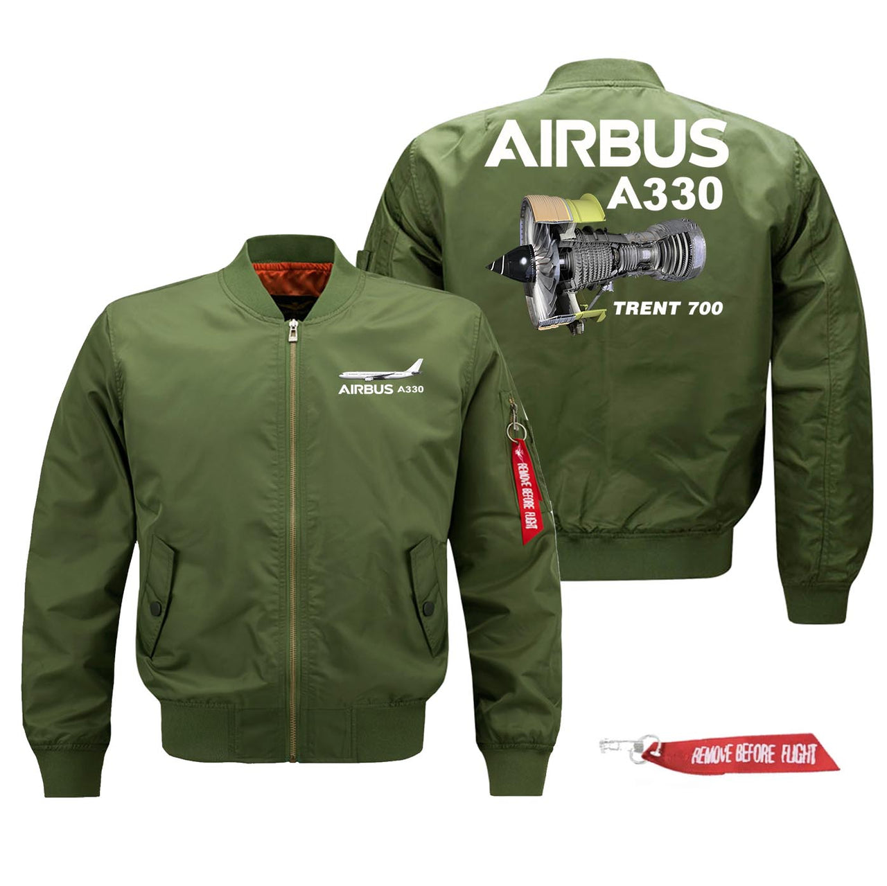 Airbus A330 & Trent 700 Engine Designed Pilot Jackets (Customizable)