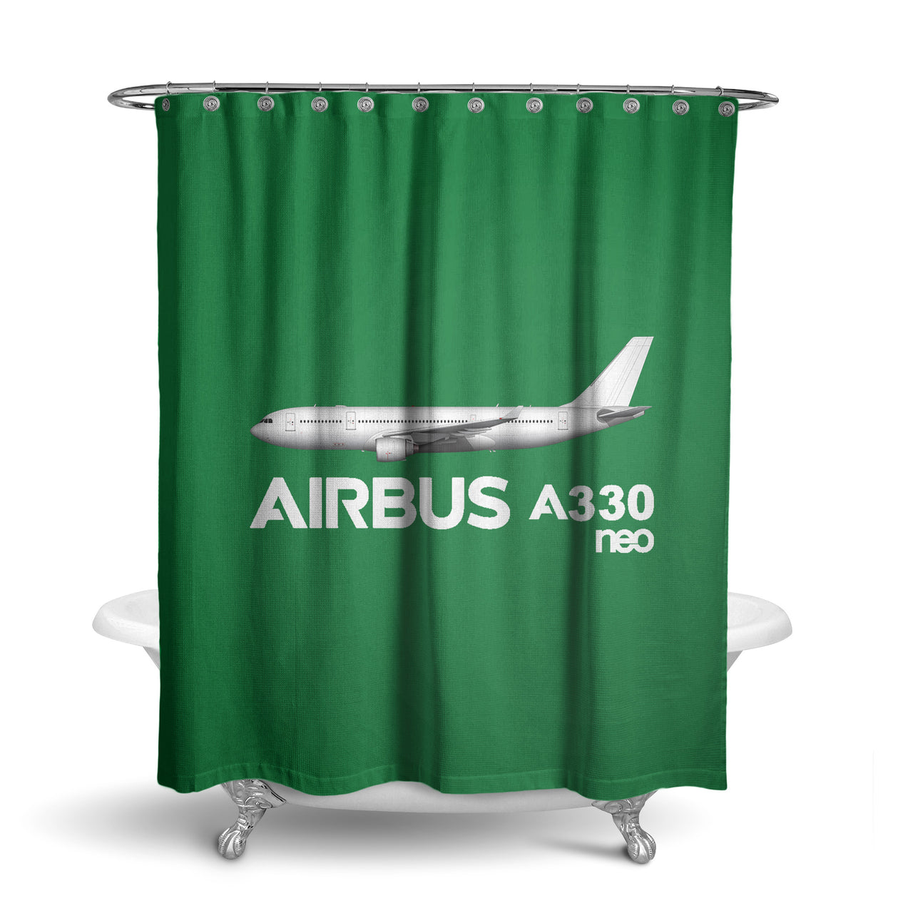The Airbus A330neo Designed Shower Curtains