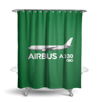 Thumbnail for The Airbus A330neo Designed Shower Curtains