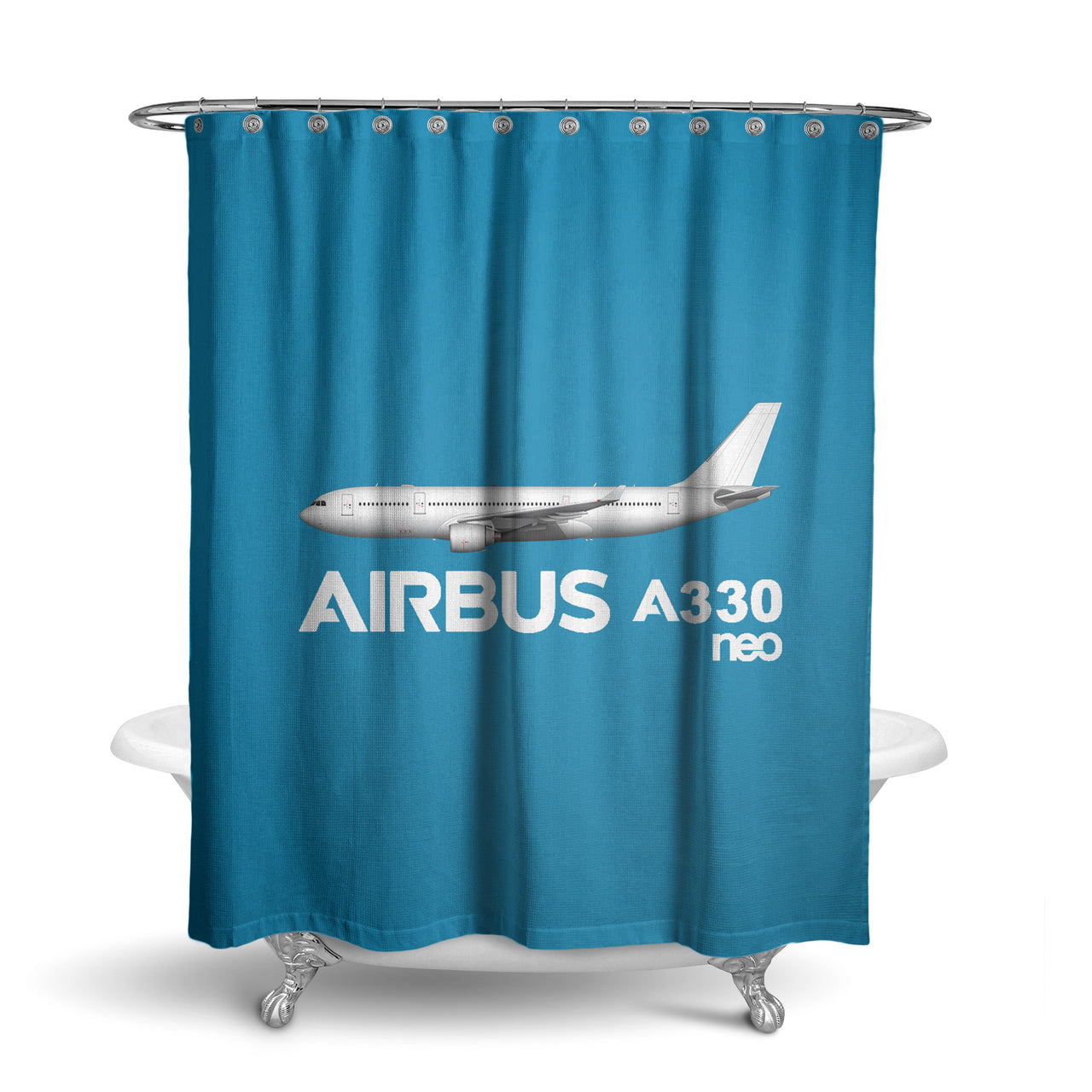 The Airbus A330neo Designed Shower Curtains