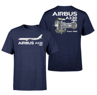 Thumbnail for Airbus A330neo & Trent 7000 Engine Designed Double-Side T-Shirts