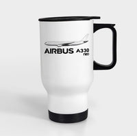 Thumbnail for The Airbus A330neo Designed Travel Mugs (With Holder)