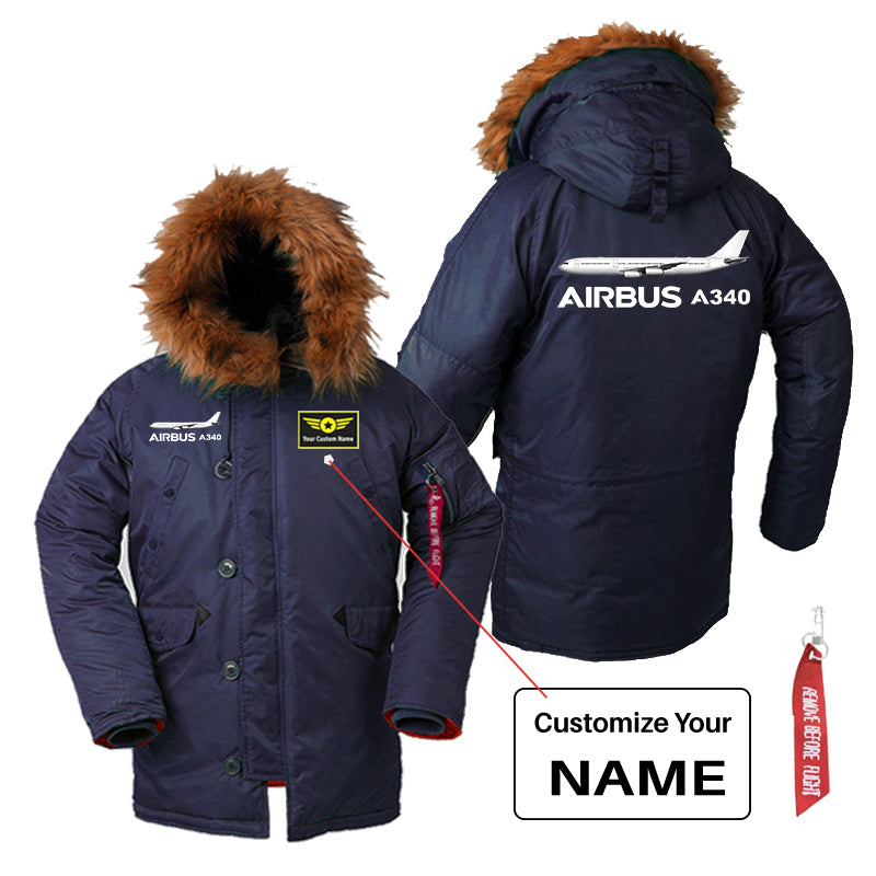 The Airbus A340 Designed Parka Bomber Jackets