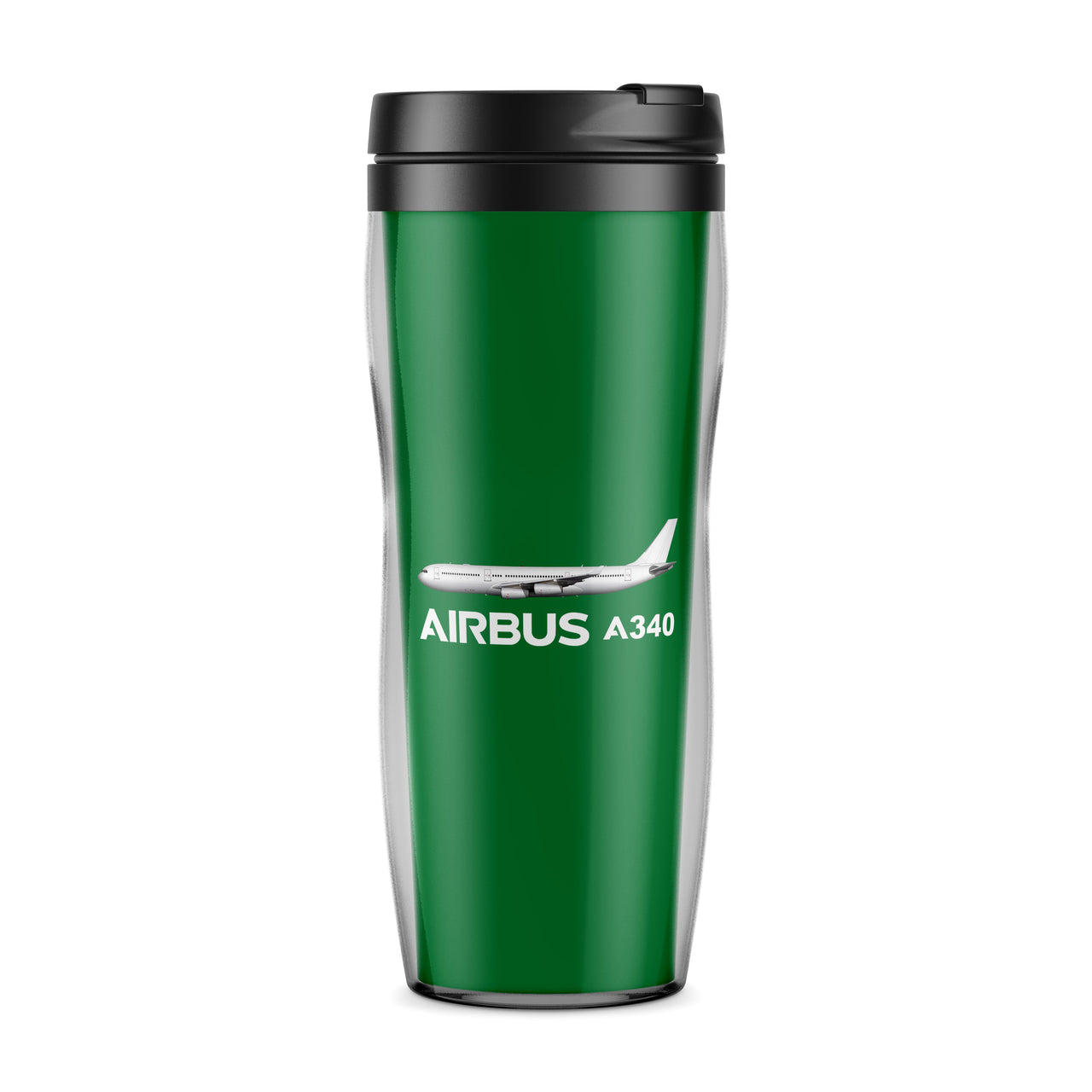The Airbus A340 Designed Plastic Travel Mugs