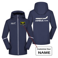Thumbnail for The Airbus A340 Designed Rain Coats & Jackets