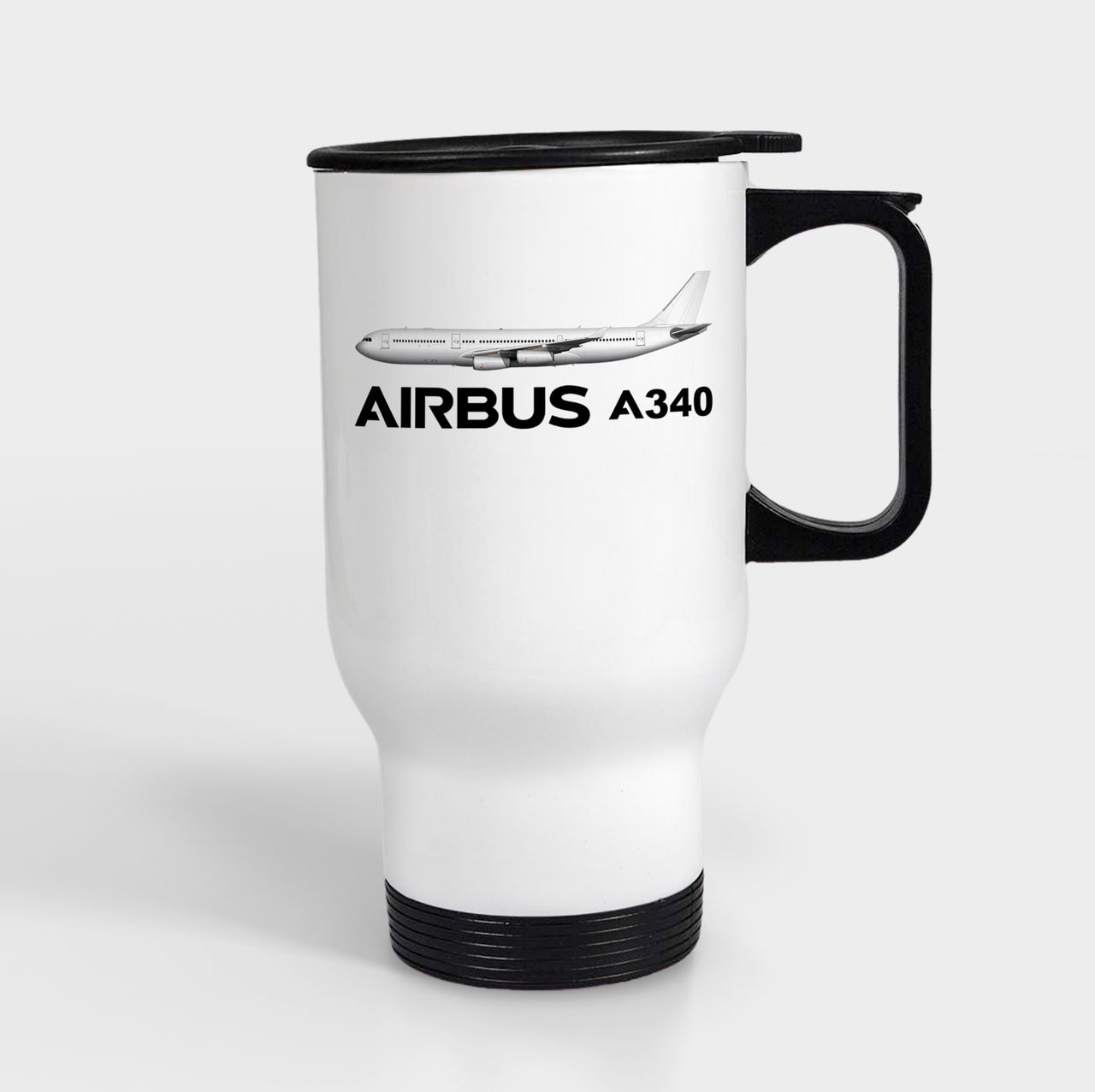 The Airbus A340 Designed Travel Mugs (With Holder)
