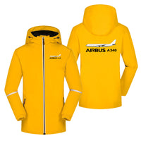Thumbnail for The Airbus A340 Designed Rain Coats & Jackets