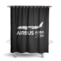 Thumbnail for The Airbus A350 WXB Designed Shower Curtains