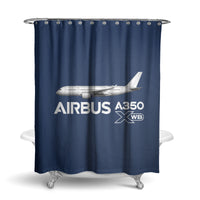 Thumbnail for The Airbus A350 WXB Designed Shower Curtains