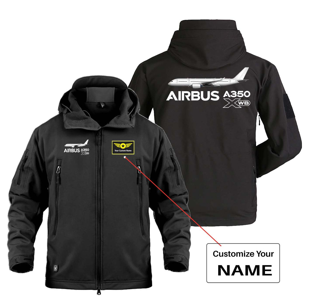 The Airbus A350 XWB Designed Military Jackets (Customizable)