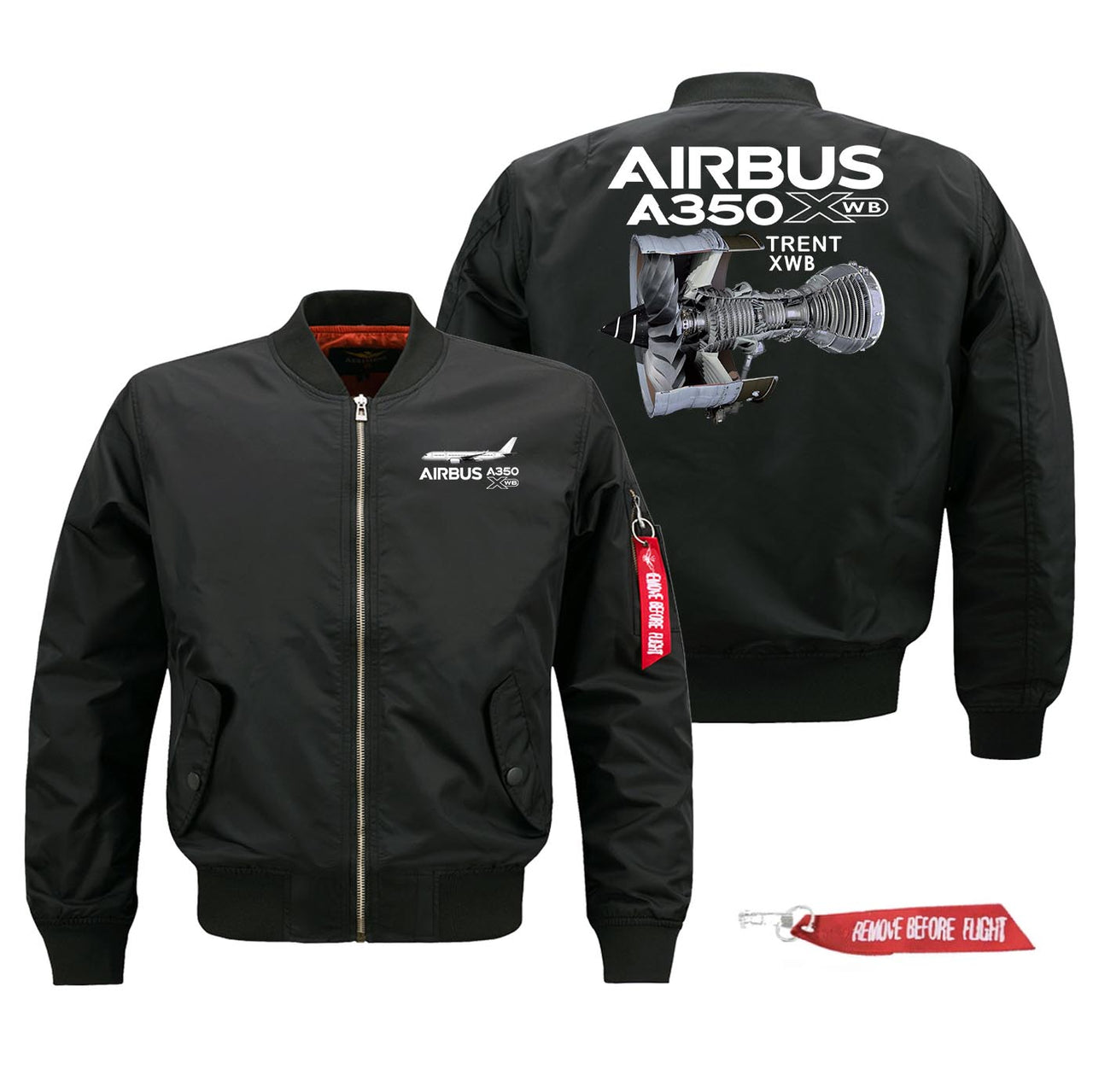 Airbus A350 & Trent WXB Engine Designed Pilot Jackets (Customizable)