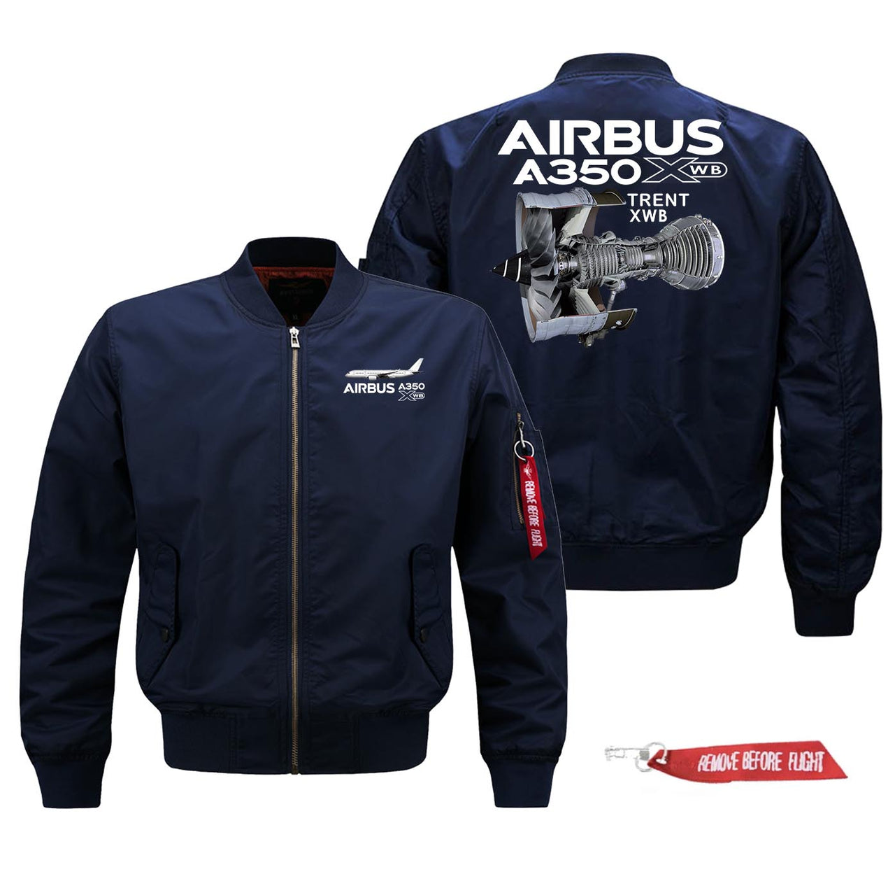 Airbus A350 & Trent WXB Engine Designed Pilot Jackets (Customizable)