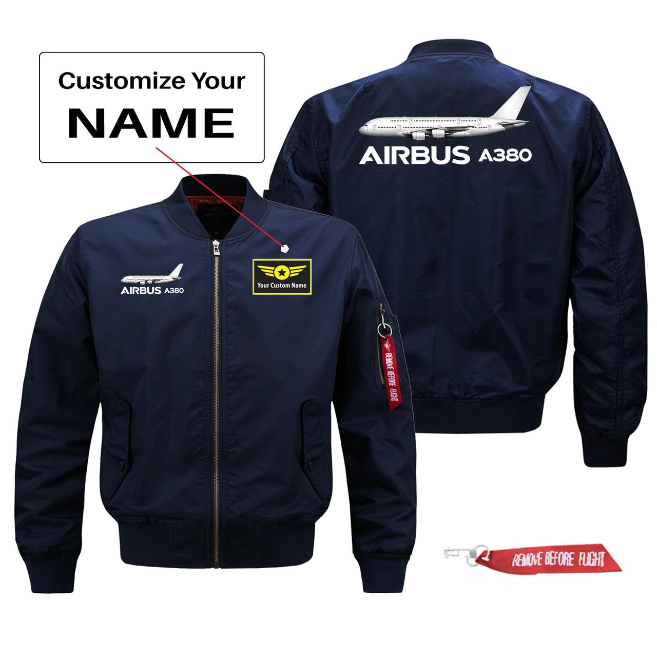 The Airbus A380 Designed Pilot Jackets (Customizable)