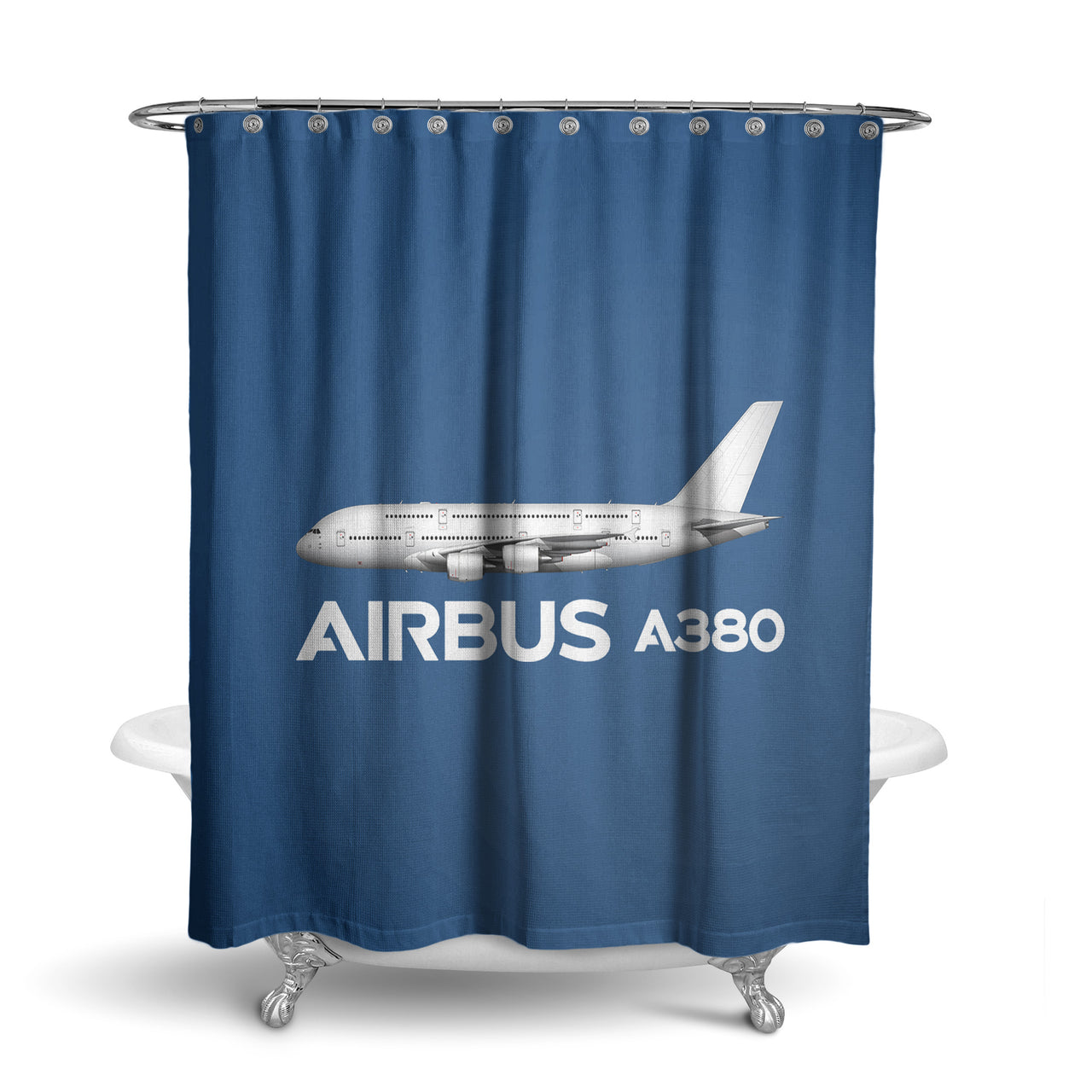 The Airbus A380 Designed Shower Curtains