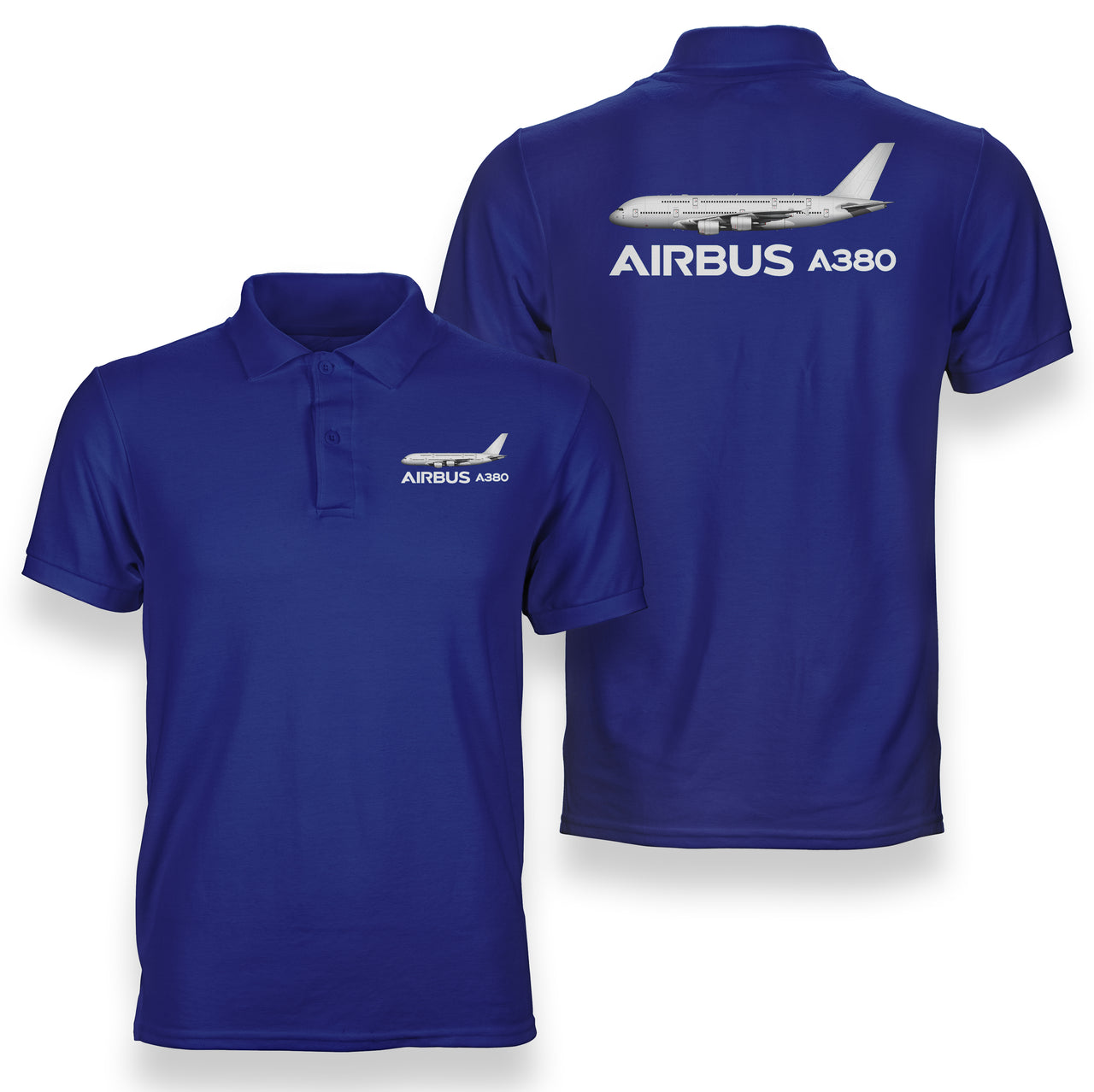 The Airbus A380 Designed Double Side Polo T-Shirts