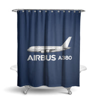 Thumbnail for The Airbus A380 Designed Shower Curtains