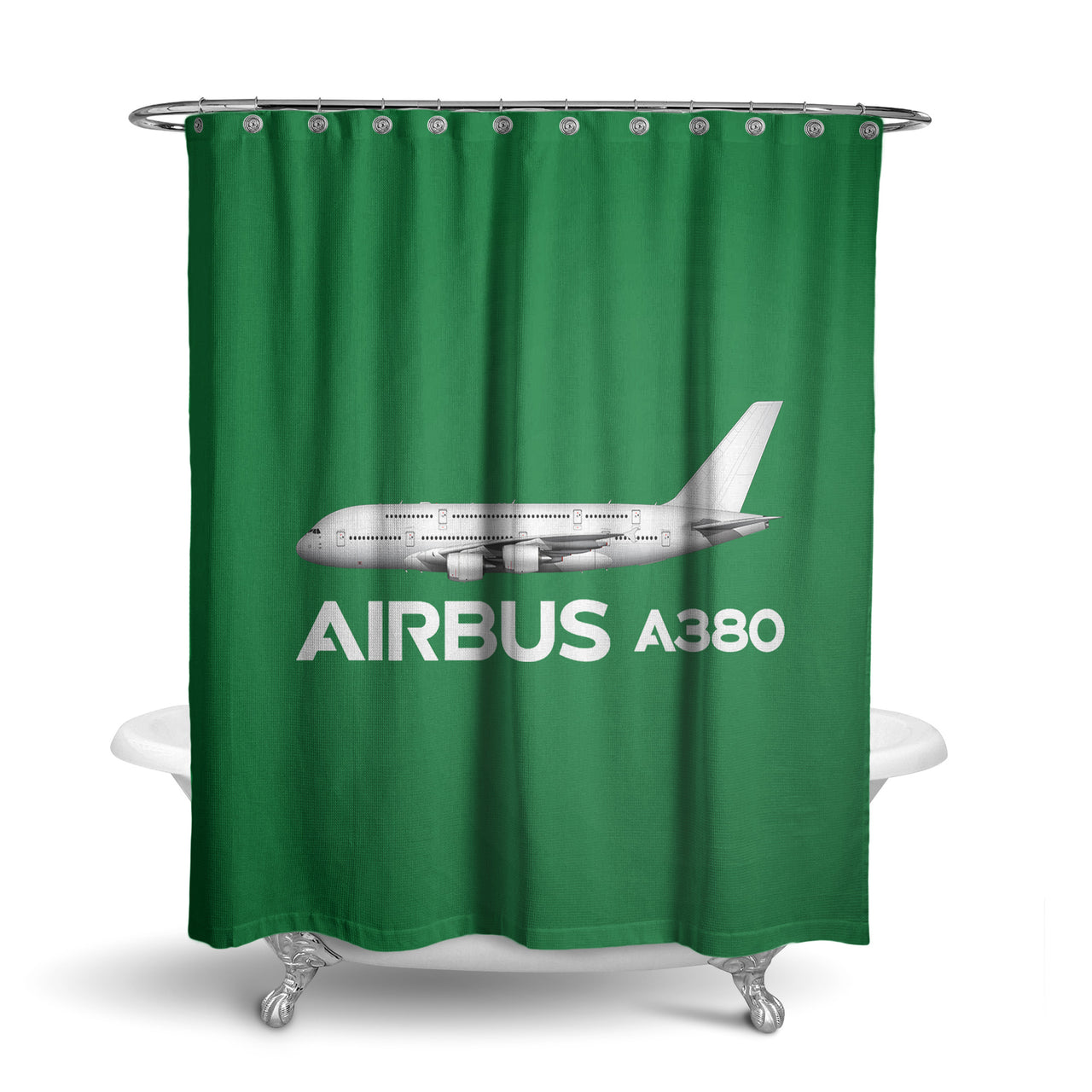 The Airbus A380 Designed Shower Curtains