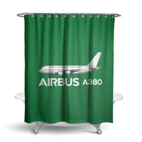 Thumbnail for The Airbus A380 Designed Shower Curtains