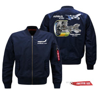 Thumbnail for Airbus A380 & GP7000 Engine Designed Pilot Jackets (Customizable)