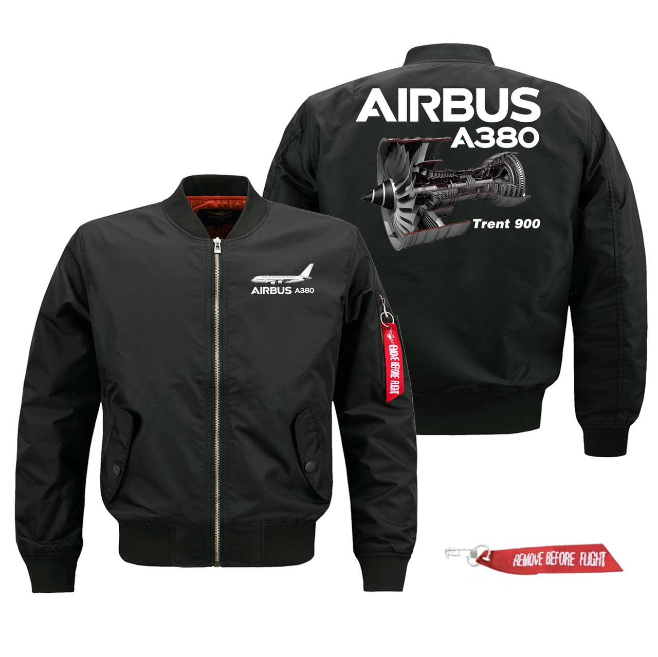 Airbus A380 & Trent 900 Engine Designed Pilot Jackets (Customizable)
