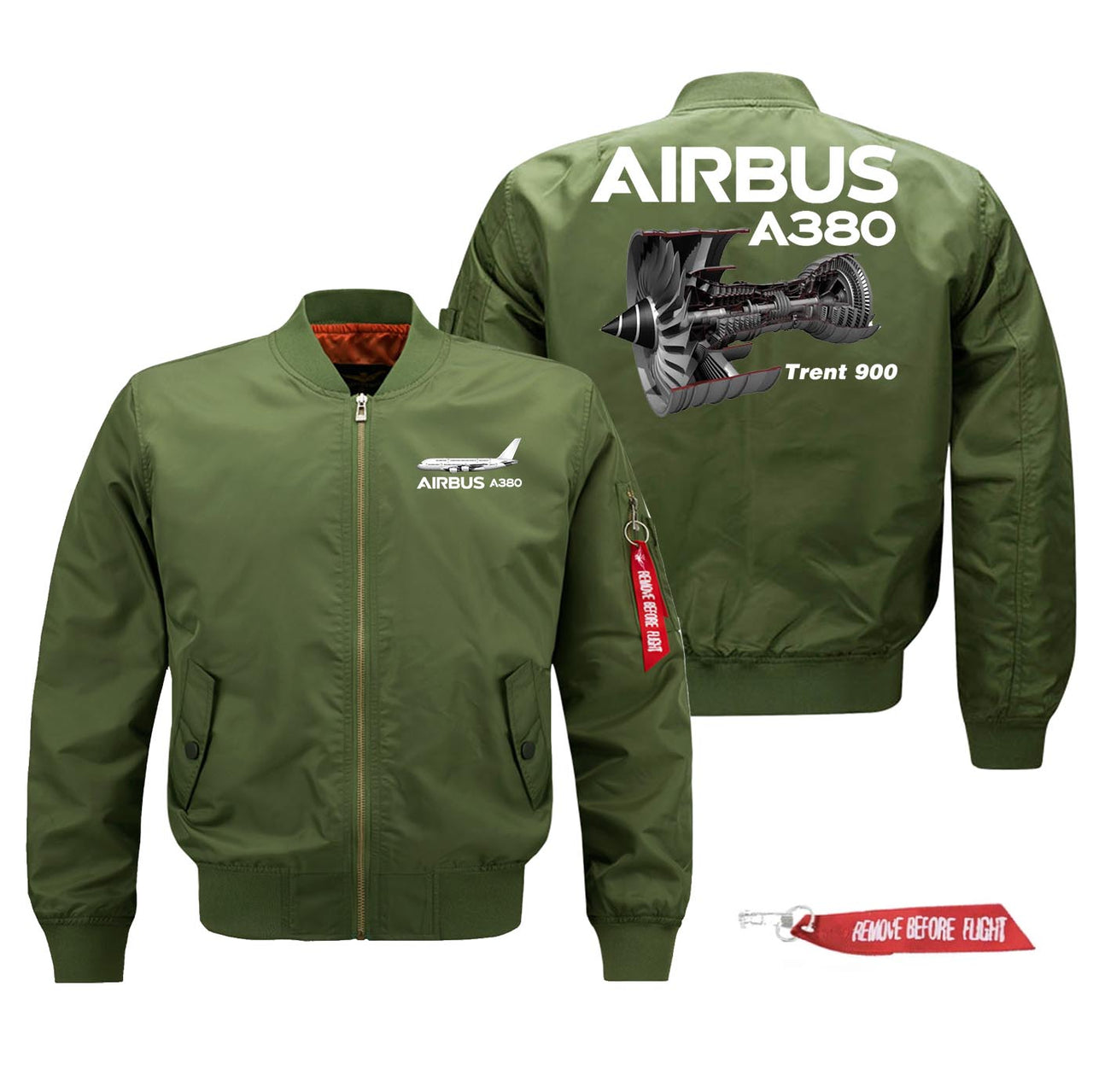 Airbus A380 & Trent 900 Engine Designed Pilot Jackets (Customizable)