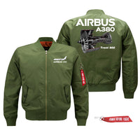 Thumbnail for Airbus A380 & Trent 900 Engine Designed Pilot Jackets (Customizable)