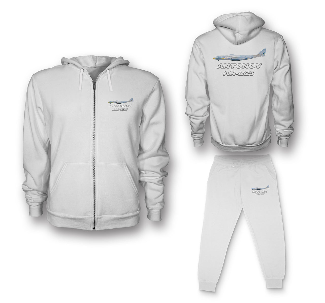 The Antonov AN-225 Designed Zipped Hoodies & Sweatpants Set