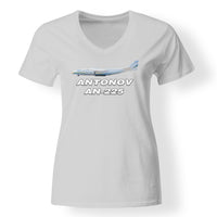 Thumbnail for The Antonov AN-225 Designed V-Neck T-Shirts