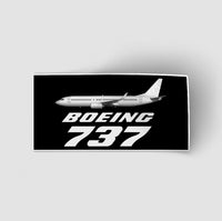 Thumbnail for The Boeing 737 aviation themed sticker, weather-resistant vinyl.