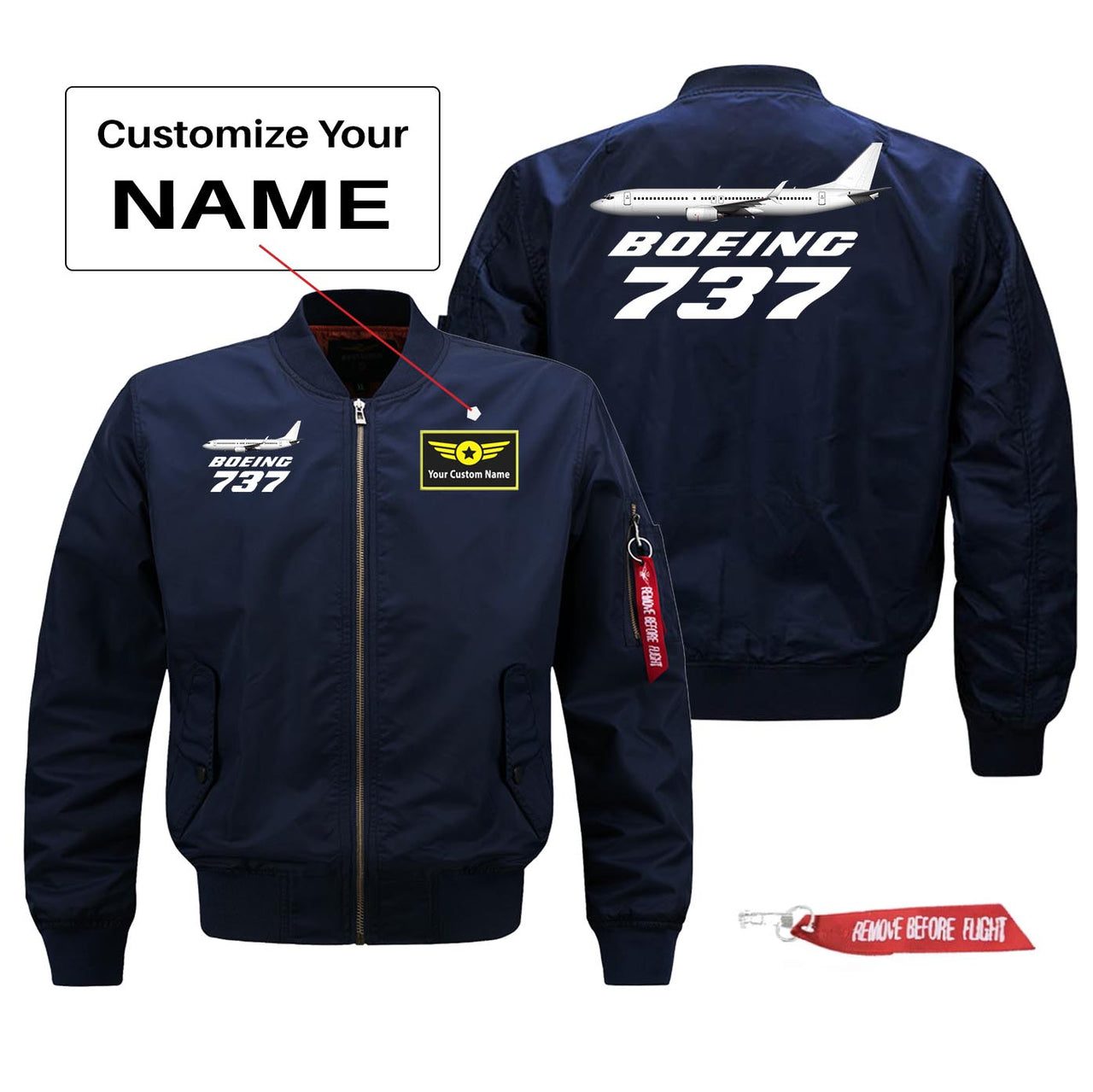 The Boeing 737 Designed Pilot Jackets (Customizable)