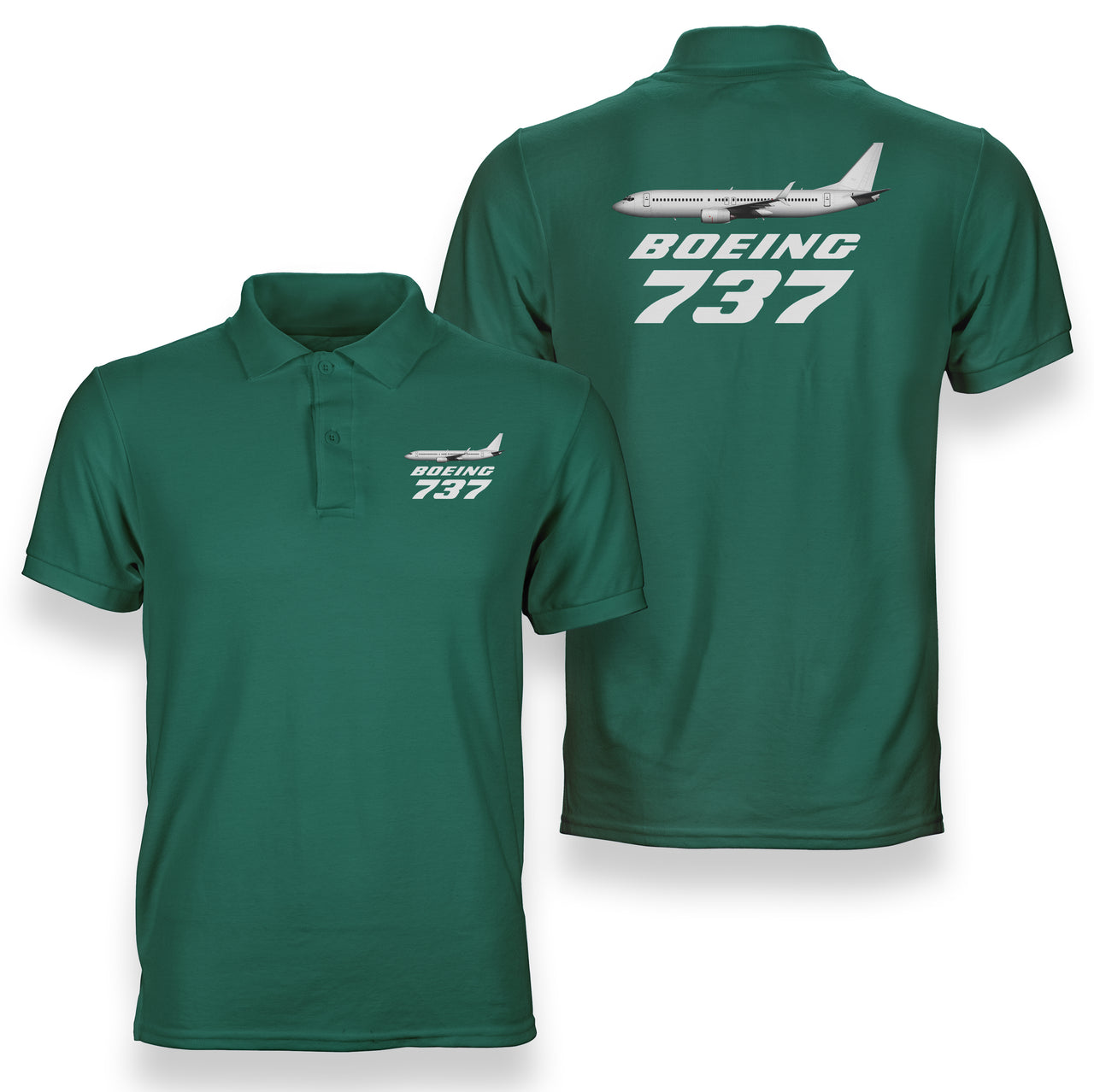 The Boeing 737 Designed Double Side Polo T-Shirts