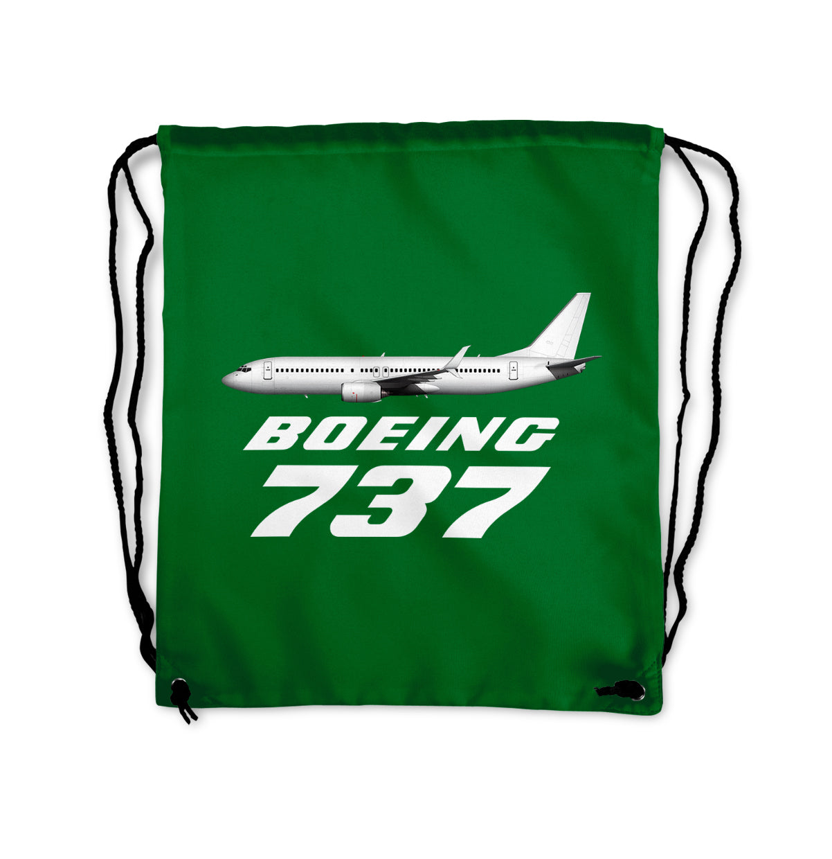 The Boeing 737 Designed Drawstring Bags