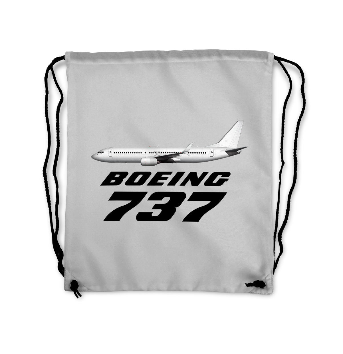 The Boeing 737 Designed Drawstring Bags